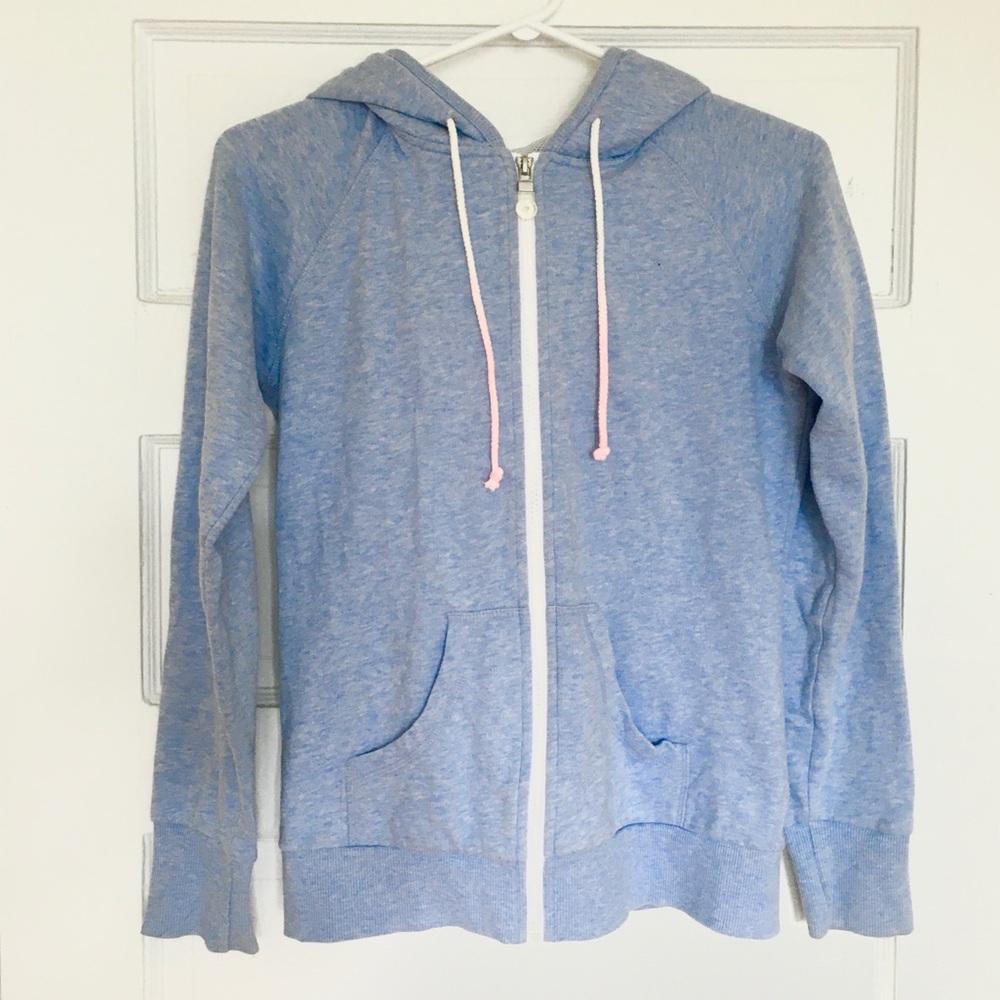 Light Blue Heathered Hoodie